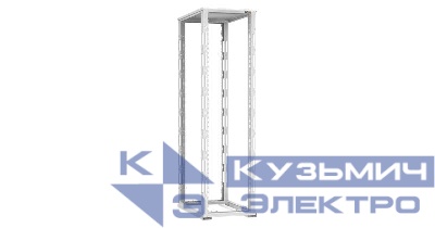 Стойка монтажная двухрамная с разборной рамой 19дюйм 47U Ш600хВ2217хГ1000мм с крышей в разобран. виде сер. NIKOMAX TRD-476010-R-GY