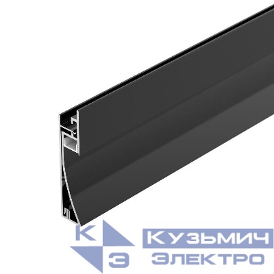 Профиль PLINTUS-H58-F-2000 BLACK L2000 алюм. Arlight 045286