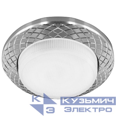 Светильник DL388 20Вт 230В GX53 потолочн. встраив. без лампы хром FERON 29716