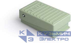 Педаль 1НЗ 250В AC 6А корпус алюм. зел. EMAS PDA0