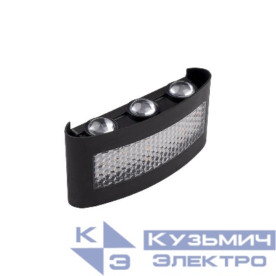 Светильник светодиодный PWL-81170 6Вт+4Вт 4000К IP54 230В BL архитектурный черн. JazzWay 5068735