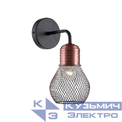 Светильник Agata 60Вт E27х1 IP20 бра настен. Freya FR4011WL-01BBS