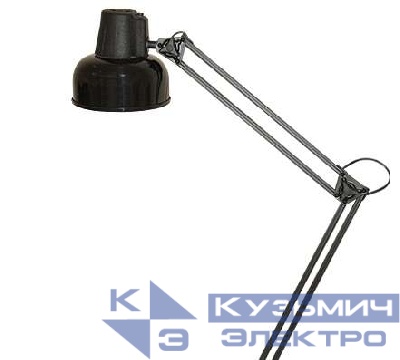 Светильник Бета настол. на струбцине 60Вт без лампы ЛОН E27 черн. Трансвит 111