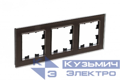 Рамка 3-м AtlasDesign Nature стекло мокко SE ATN320603