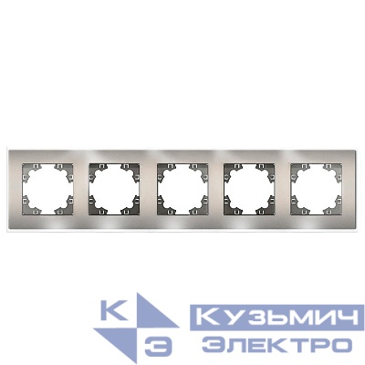 Рамка 5-м Афина стеклянная мокко UNIVersal 2288