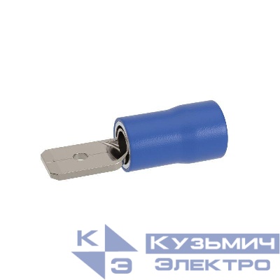 Наконечник-разъем плоский вилка 4.8х0.8 изолированный фланец для кабеля сечением до 2.5кв.мм DKC IFCM-2.5-4.8-8
