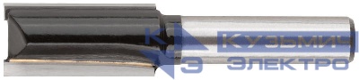 Фреза пазовая прямая с двойн. лезвием DxHxL=12х25х58мм FIT 36641