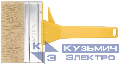 Макловица натуральная светлая щетина сплошной пластиковый корпус полая ручка "мини" 35х125мм FIT 01648