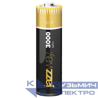 Аккумулятор 18650 3.7В Li-Ion 3000мА.ч с защитой JazzWay 5012073