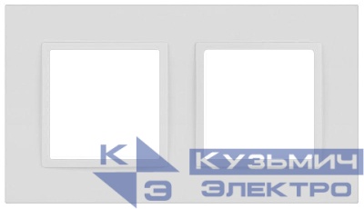 Рамка 2-м Elegance 14-5012-01М Classic для розеток и выключателей матов. бел. Эра Б0065824