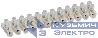 Колодка клеммная ЗВИ-3 1.0-2.5кв.мм 12пар GENERICA UZV10-003-D25-K01-10-G