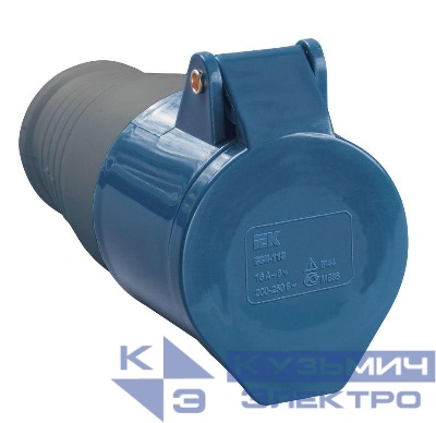 Розетка кабельная 32А 220В 2P+PE ССИ-223 IP44 IEK PSR21-032-3