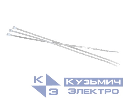 Стяжка нейлоновая 200*2,5 / 100 шт (белая), NETKO Optima "SZ"