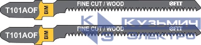 Набор полотен по дереву Bimetal остроконечные зубья 82/57/14мм Т101AOF (уп.2шт) FIT 40952