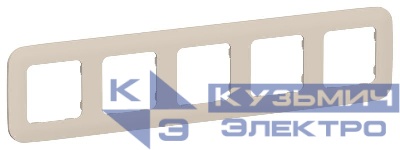 Рамка 5-м СП FLITE РУ-5-А-ФлЛ льняной IEK FI-M52-31-20-K88