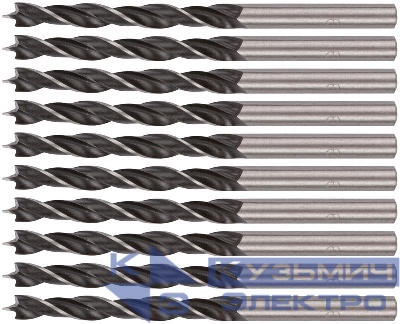 Сверло по дереву 6мм (уп.10шт) FIT 36036