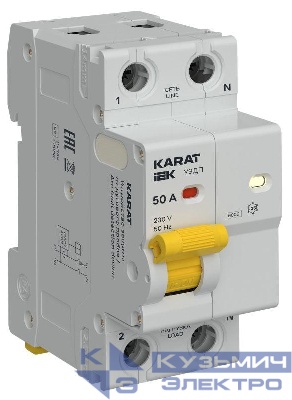 Устройство защиты от дугового пробоя (УЗДП) 1P+N 50А KARAT IEK KA-DP10-1-050