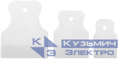 Шпатель резиновый набор 3шт (40/60/80мм) бел. FIT 06867