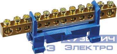 Шина нулевая на DIN-изоляторе "Стойка" 6х9-12 Navigator 71183