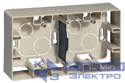 Коробка 2-м ОП Etika сл. кость IEK 672540