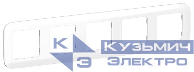 Рамка 5-м СП FLITE РУ-5-А-ФлБ бел. IEK FI-M52-31-20-K01