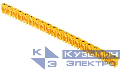 Маркер открытого типа KE 1.5-2.5кв.мм символ "K" (уп.200шт) IEK UMK-KE2-K