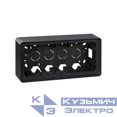 Коробка наружной установки на 3 поста графит Simon82 Detail 8200770-038