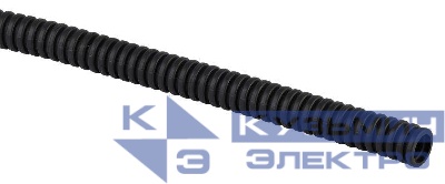 Труба гофрированная ПНД легкая d16мм с протяжкой черн. (уп.50м) Эра Б0043779