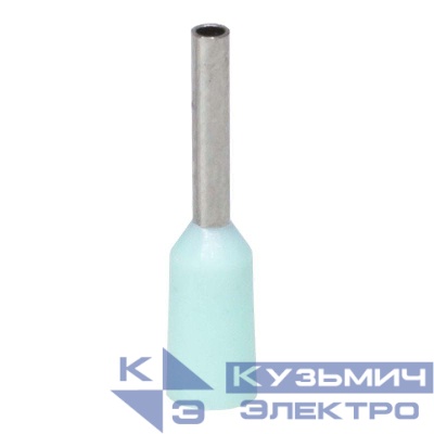 Наконечник-гильза с изолирован. фланцем для жилы 0.34кв.мм длина контактн. части 6мм бирюз. DKC IF0.34-06TQ