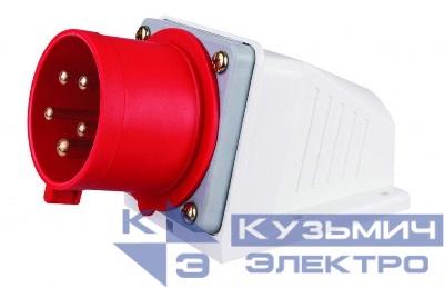 Вилка стационарная 3Р+РЕ+N 32А 380В IP44 ВС-103 DEKraft 26162DEK