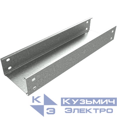 Лоток листовой неперфорированный 100х50 L2500 сталь 0.8мм "СТАНДАРТ" LNE50-100-0.8-2500 HD КМ LO5303