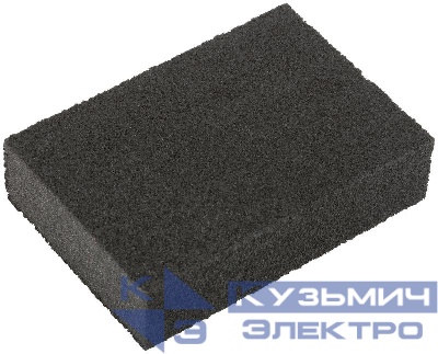 Губка шлифовальная 100х70х25мм Р 60 алюм./оксидная КУРС 38342