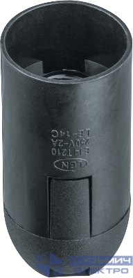 Патрон электрический 61 348 NLH-PL-E14-BL пласт. подвесной черн. E14 Navigator 61348