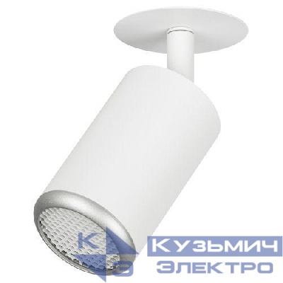 Светильник KL106 MR16 GU5.3 встраив. алюм. WH/SL бел./серебро матов. ЭРА Б0061634