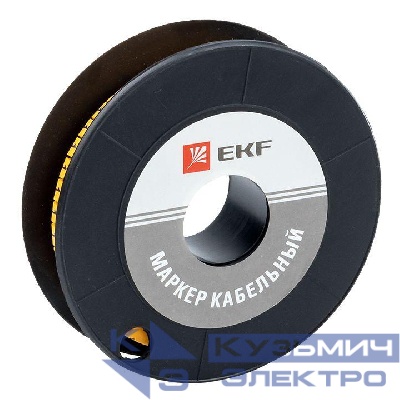 Маркер каб. 1.5кв.мм "1" (к-1000ед) (ЕС-0) EKF plc-KM-1.5-1