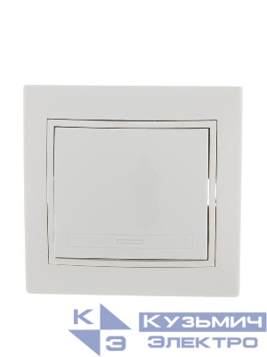 Выключатель промежуточный 1-кл. СП Mira 10А IP20 с бел.вставкой бел. LEZARD 701-0202-107