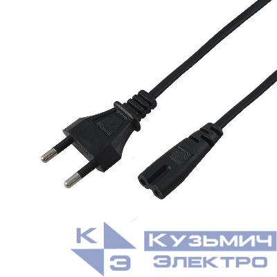 Шнур сетевой 1.8м 2x0.5кв.мм Rexant 11-1101