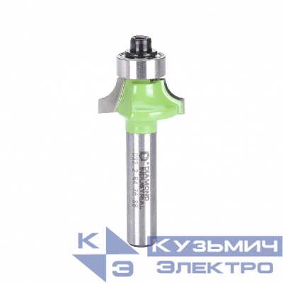 Diamond Industrial Фреза кромочная калевочная с нижним подшипником 22,22 х 9,5 мм R=4,76 S=8 мм Z=2 Diamond Industrial