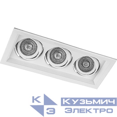 Светильник DLT203 G5.3 MR16 потолочн. встраив. бел. FERON 29772