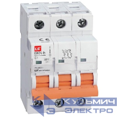 Выключатель автоматический модульный 3п C 25А 10кА BKN-b LS Electric 061302228B