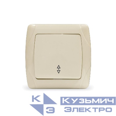 Переключатель проходной 1-кл. СП Маргарита 10А IP20 сл.кость (ivory) UNIVersal М0025-I