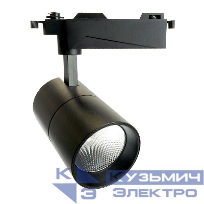 Светильник светодиодный трековый AL103 30Вт 4000К 2700лм 35град. на шинопровод со встроен. драйвером с индексом цветопередачи >90Ra TrueColor черн. FERON 48942