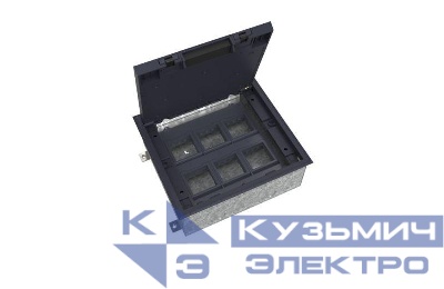 Люк MultiDesk MDK10 на 12мод. IP40 с монтажной коробкой для бетонных полов SE MDK10212