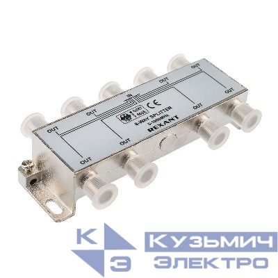 Делитель ТВ "краб" х8 под F разъем 5-1000 МГц Rexant 05-6005