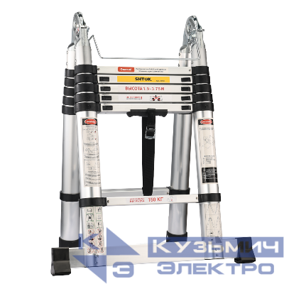 Лестница-стремянка телескопическая 1.9-3.85м (20103) SHTOK 376556