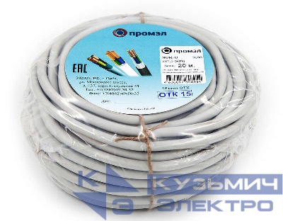 Кабель NUM-O 2х1.5 (бухта 20м) (шт) ПромЭл 13321300