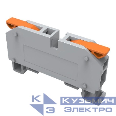 Клемма проходная СМК 222-621D 1п на DIN-рейку 1-6кв.мм сер. (уп.60шт) Rexant 07-5291