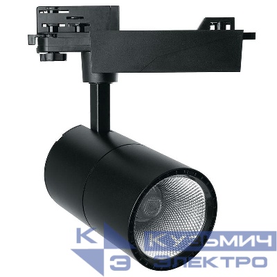Светильник светодиодный трековый AL103 MarketBright 30Вт 2700К 2700лм 35град. на шинопровод со встроен. драйвером черн. FERON 32518