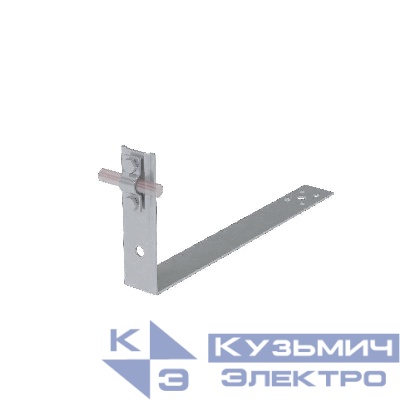 Держатель черепичный болтовой на обрешетку для прутка d5-10мм L380 H=100 CDBO-L380-D5-10 HD КМ MA0480