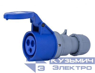 Розетка переносная 2Р+РЕ 16А 220В IP44 РП-103 DEKraft 26130DEK